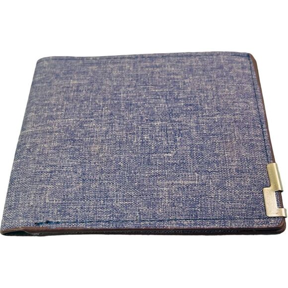 Denim Blue Bifold Wallet - Picture 1 of 9